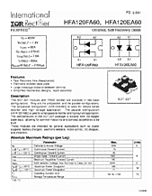 DataSheet HFA120FA60 pdf